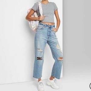 Wild Fable Super High Rise Distressed Jeans - 4